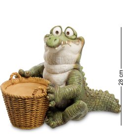 Кашпо Крошка Крокодил в шоке