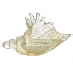 Статуэтка из Муранского стекла  Ракушка Бьянко