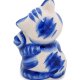 Фигурка Кот Рыболов Голубая гжель ГЛ-511, фотография со спины