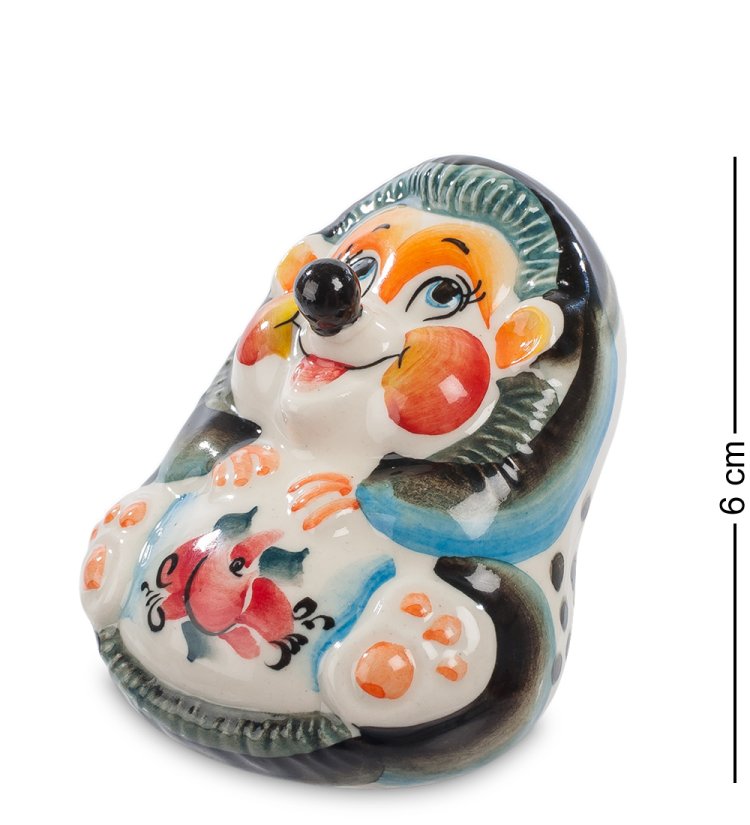 Статуэтка Ежонок Цветная гжель ГЛ-331