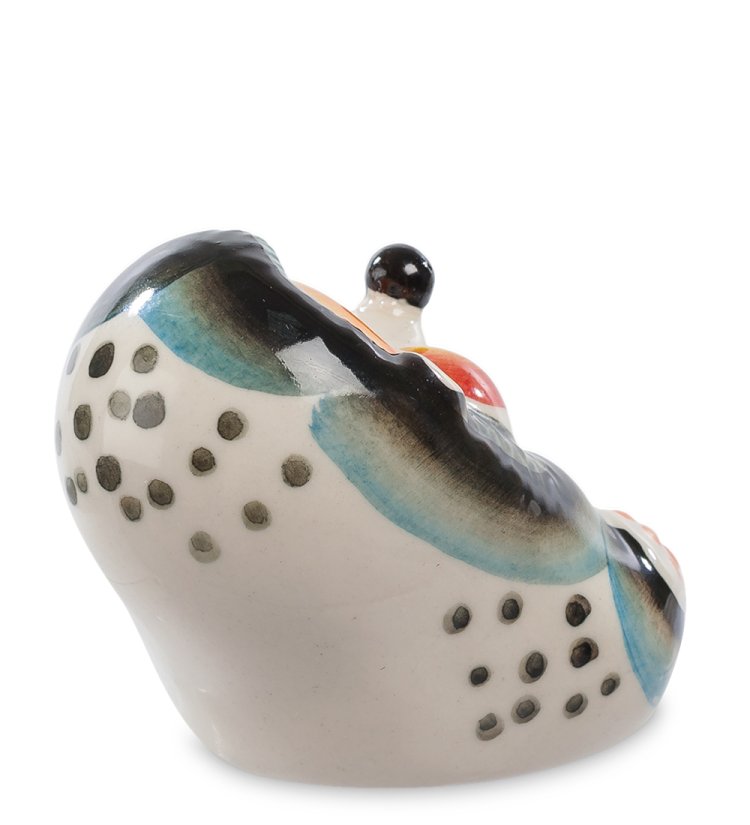 Статуэтка Ежонок Цветная гжель ГЛ-331, фотография со спины