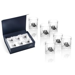 Набор 6 стопок для водки Собака