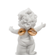 Статуэтка из бисквитного фарфора Обнимающий Амурчик с Золотыми крыльями Pavone JP-48/ 5, оборотная сторона