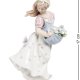 Статуэтка из фарфора Юная Леди в фартуке с цветами Pavone JP-29/ 26