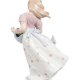 Статуэтка из фарфора Юная Леди в фартуке с цветами Pavone JP-29/ 26, фотография со спины