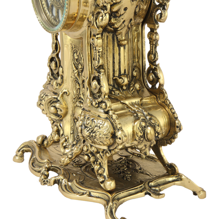 Каминные часы из бронзы Арте Bello De Bronze BP-27092-D, фотография крупным планом