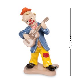 Статуэтка из фарфора Клоун с гитарой