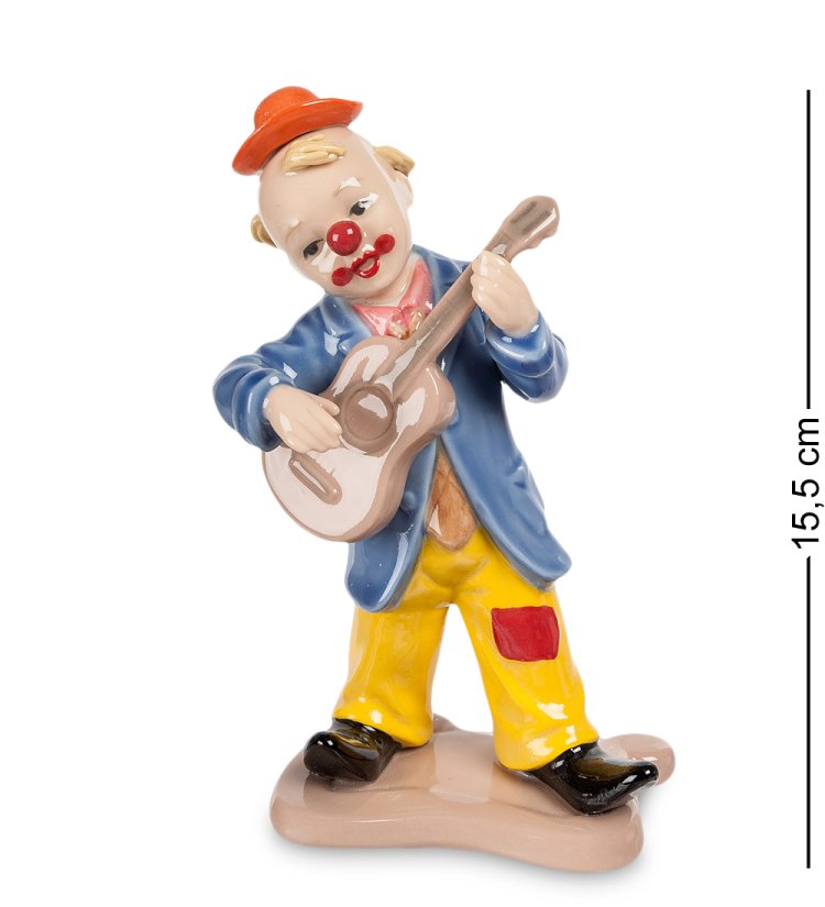 Статуэтка из фарфора Клоун с гитарой Pavone CMS-23/45