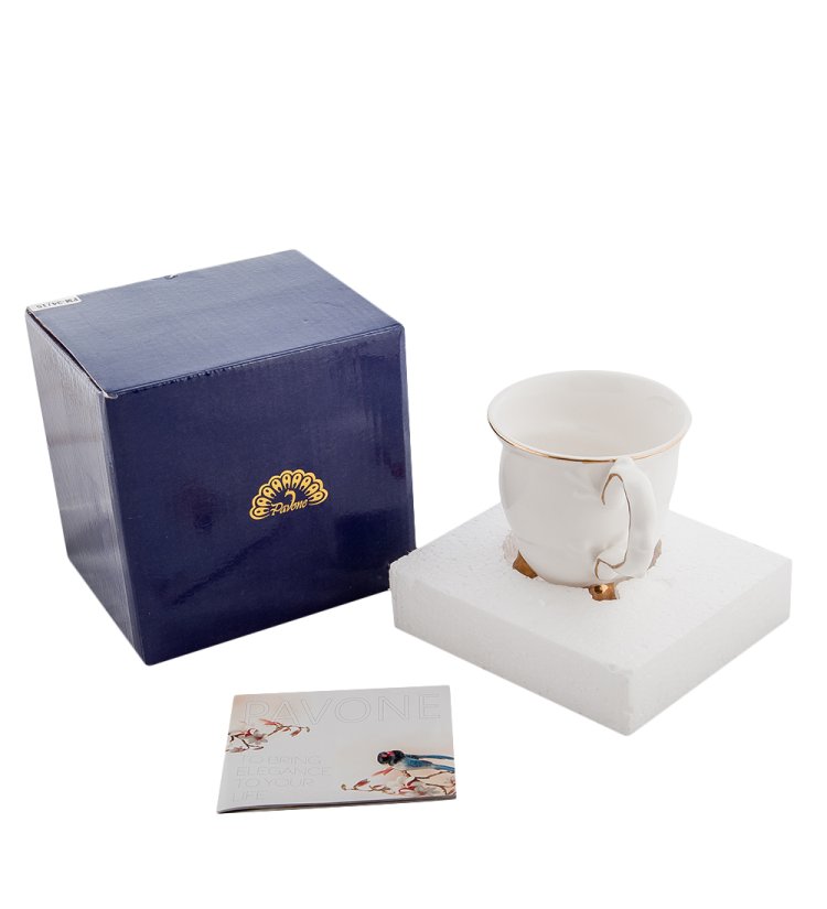 Кружка из фарфора Морская ракушка Pavone FM-34/15 , упаковочный вид