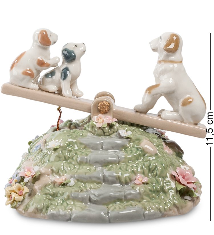 Музыкальная статуэтка из керамики Веселые качели Pavone CMS-15/59