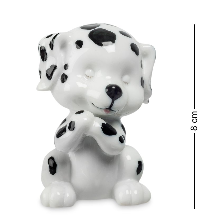 Фигурка из фарфора Задумчивый щенок Долматина Pavone JP-02/ 5