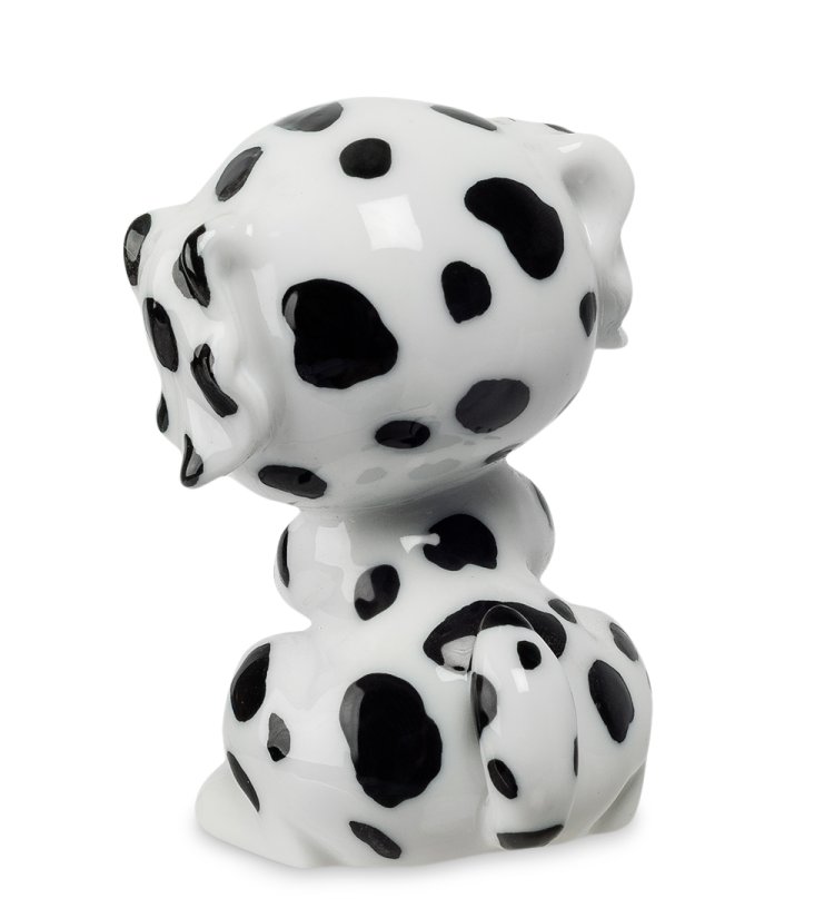 Фигурка из фарфора Задумчивый щенок Долматина Pavone JP-02/ 5, фотография со спины