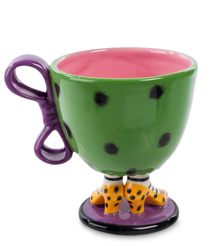 Чашка из керамики Туфельки Pavone CMS-01/ 7, фотография сбоку