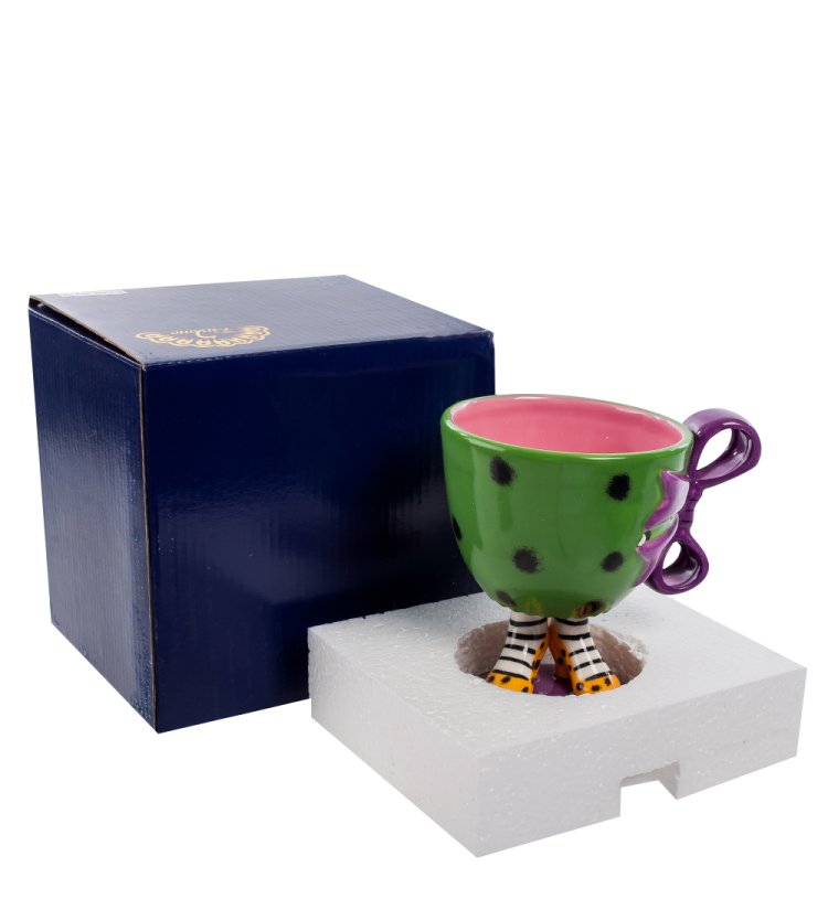 Чашка из керамики Туфельки Pavone CMS-01/ 7, фотография в упаковке