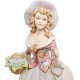 Статуэтка Девушка с корзинкой цветов в шляпке Sabadin Vittorio SV- 73, фотография крупным планом
