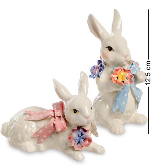 Статуэтка из керамики Пара кроликов Pavone CMS-18/ 2