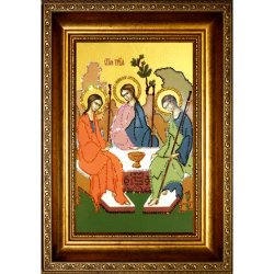 Икона с кристаллами Swarovski - Троица