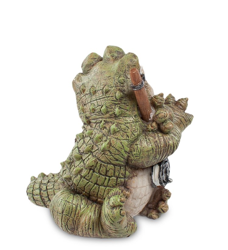 Маленькая Фигурка Крокодил - рыбак Sealmark CD-7115-SC, оборотная сторона