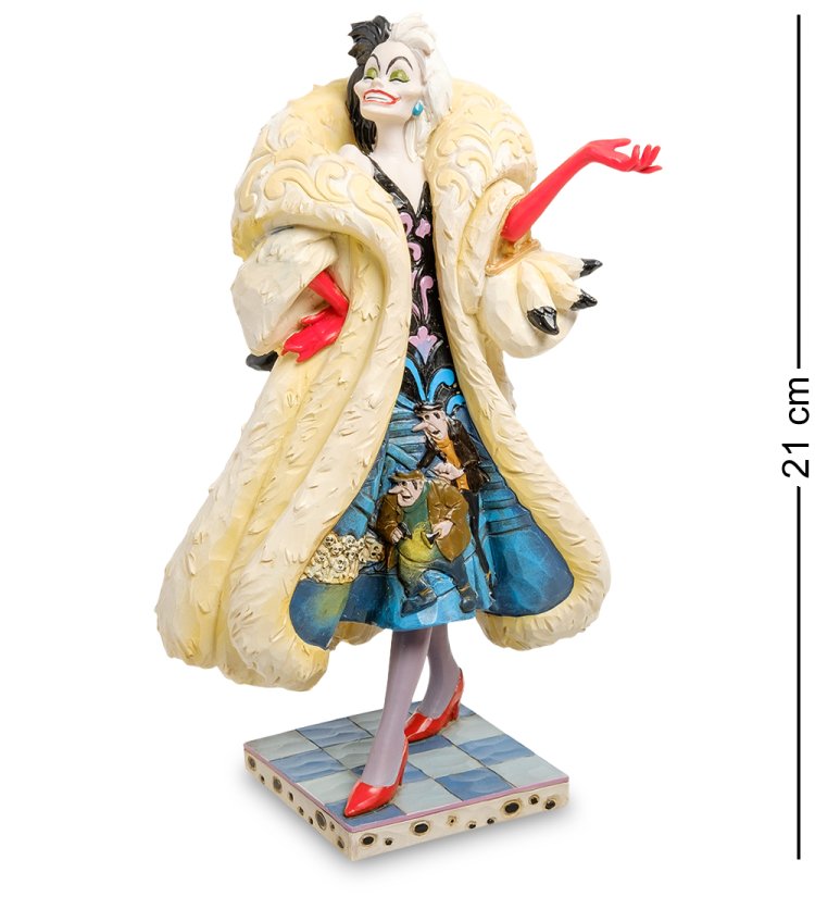 Статуэтка Круэлла Де Вил - Коварная похитительница собак Disney Traditions