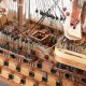 Модель корабля HMS Victory со спущенными парусами, 80 см