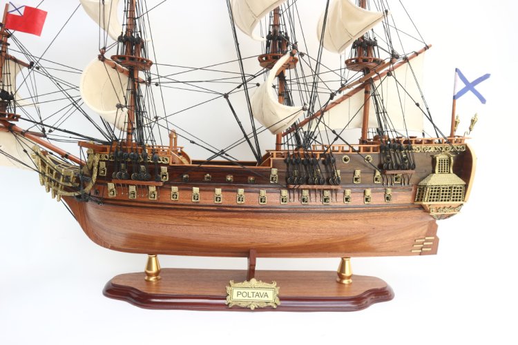 Модель парусника Полтава, Россия, 74 см, TS-0097-W-60, фотография 1
