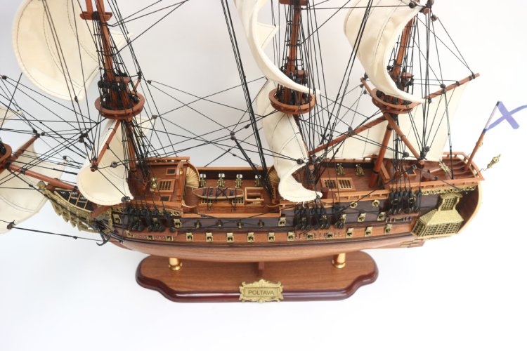 Модель парусника Полтава, Россия, 74 см, TS-0097-W-60, фотография 2