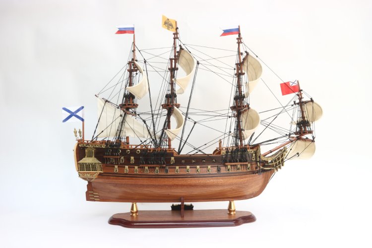 Модель парусника Полтава, Россия, 74 см, TS-0097-W-60, фотография 6