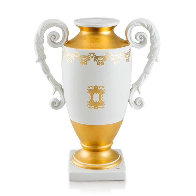 Ваза для цветов Диана, Белая, высота 43 см Ahura 1591/NEWC3