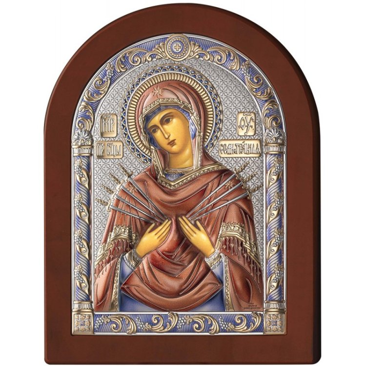 Семистрельная Икона Божией Матери, Размер: 15х20 см Valenti 84122/4COL