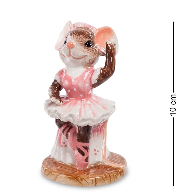Статуэтка из фарфора Мышь Балерина Pavone CMS-52/ 3