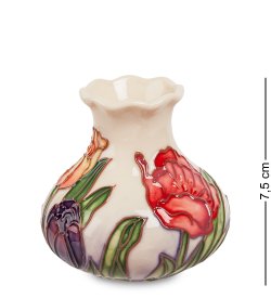 Фарфоровая Вазочка красный цветок