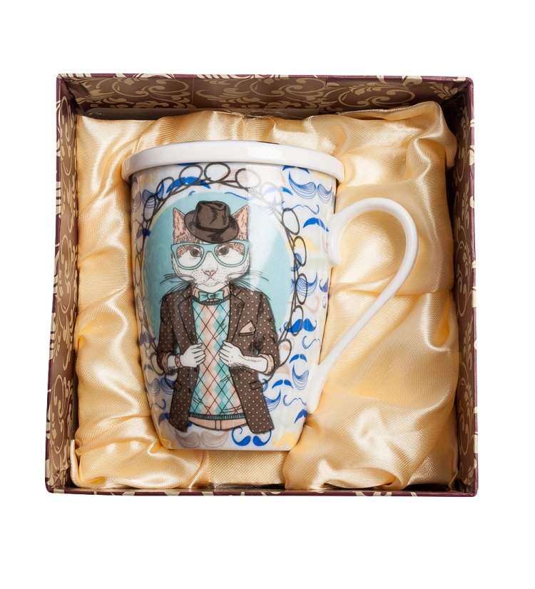 Кружка из фарфора Хозяин Рима Pavone AS-88, упаковочный вид