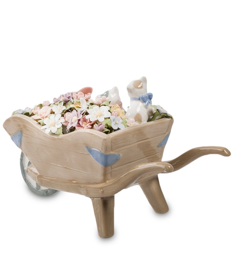 Музыкальная статуэтка Тележка с цветами Pavone CMS-15/60, фотография сбоку
