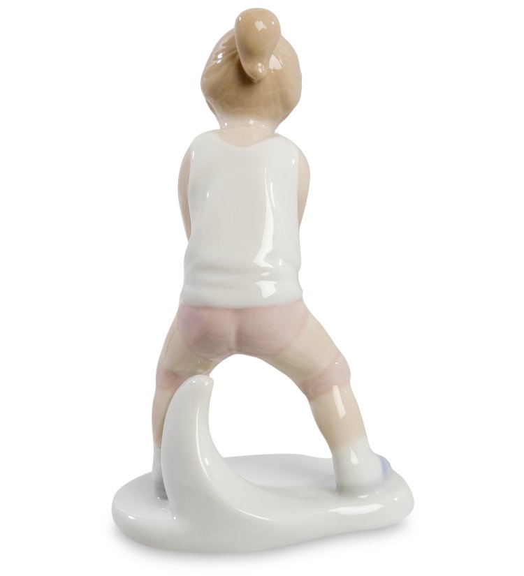 Фигурка из фарфора Юная волейболистка Pavone JP-50/ 6, фотография со спины