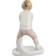 Фигурка из фарфора Юная волейболистка Pavone JP-50/ 6, фотография со спины
