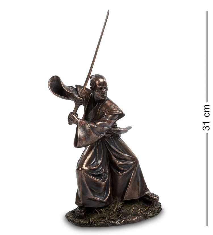 Статуэтка Медный Самурай с мечом Veronese WS-90/ 1