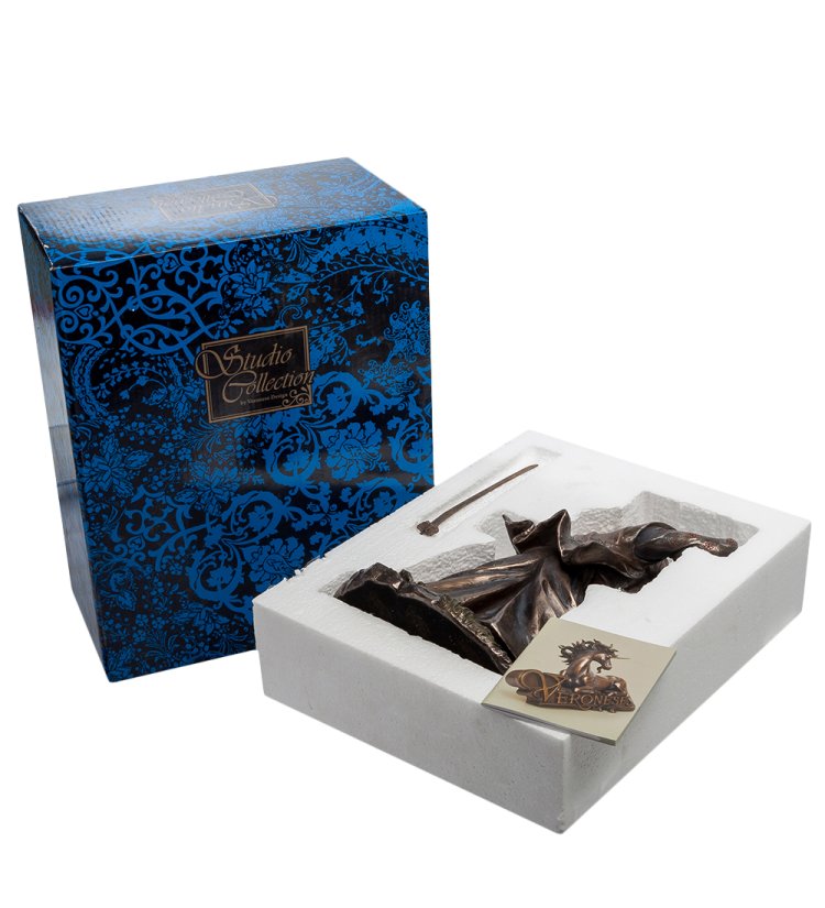 Статуэтка Медный Самурай с мечом Veronese WS-90/ 1, упаковочный вид