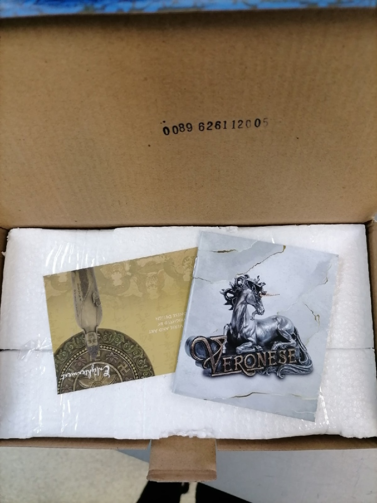 Статуэтка Ганеша на лотосе Veronese WS-540, фото со склада буклеты