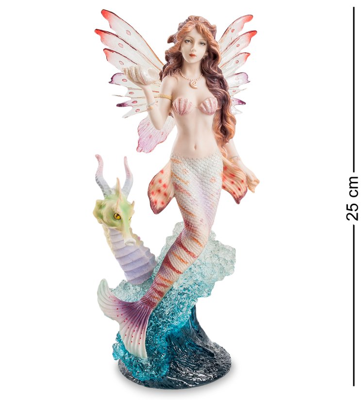 Статуэтка Русалка и морской конек Veronese WS-552