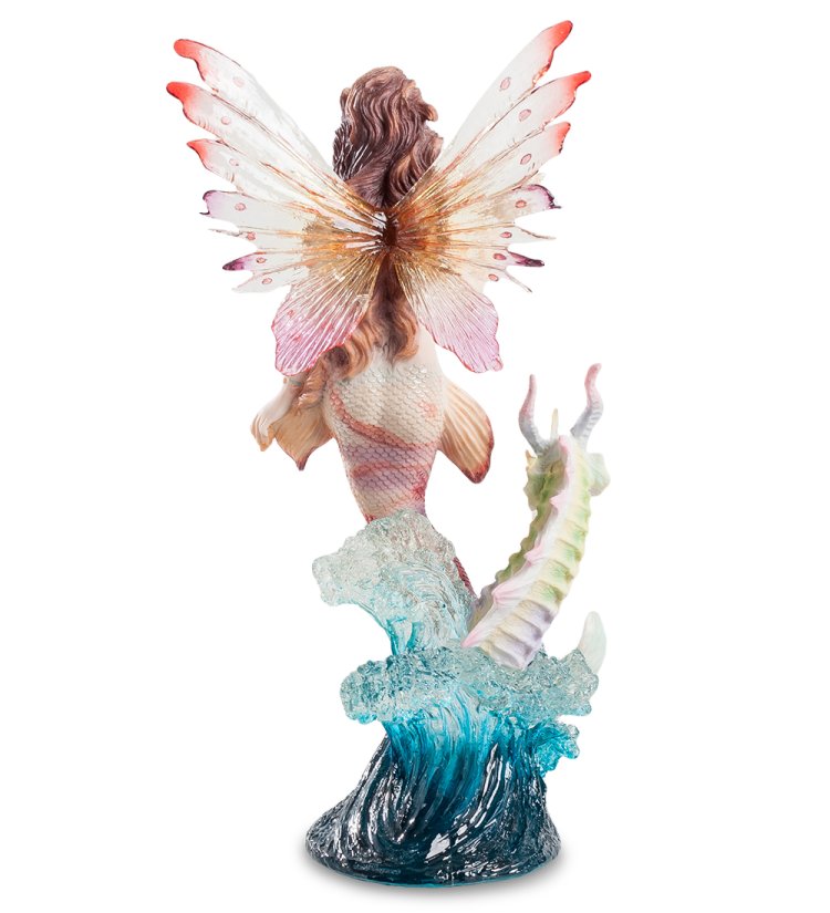 Статуэтка Русалка и морской конек Veronese WS-552, оборотная сторона
