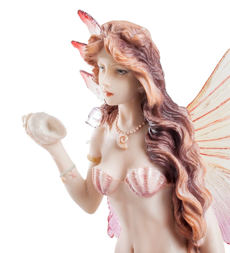 Статуэтка Русалка и морской конек Veronese WS-552, портретный вид