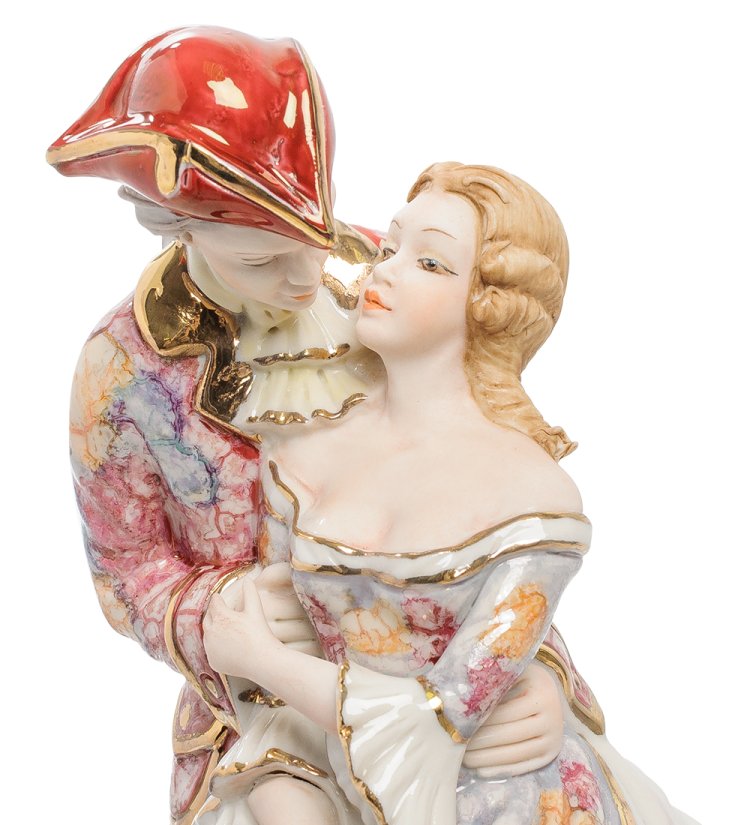 Статуэтка из керамики Влюбленные Sabadin Vittorio SV- 74, фотография крупным планом