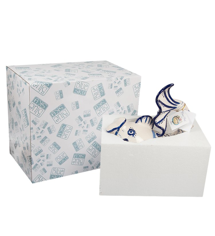 Статуэтка из керамики Рыбка Blue Sky BS-222, фотография в упаоквке