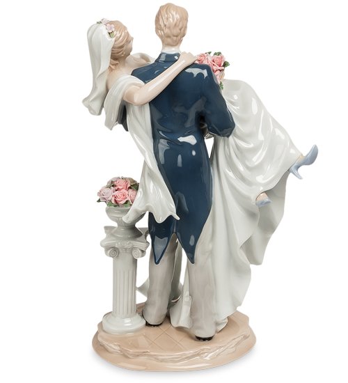Фигурка из фарфора Молодожены Pavone JP-15/ 4, оборотная сторона