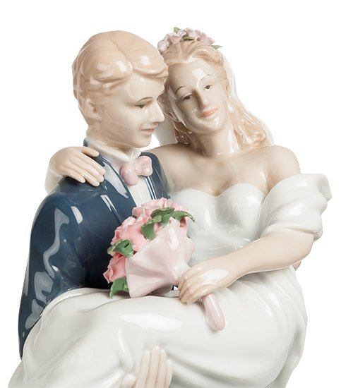 Фигурка из фарфора Молодожены Pavone JP-15/ 4, портретный вид