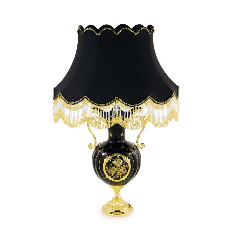 Черная Лампа с золотым декором коллекция Amante bnb Migliore De Luxe 27538