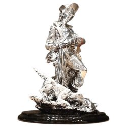 Скульптура Охотник с собакой