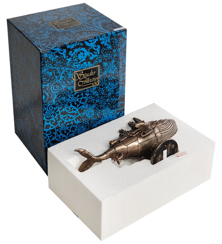 Статуэтка в стиле Стимпанк Пятидесятидвухгерцевый кит Veronese WS-1072, фотография в упаквке