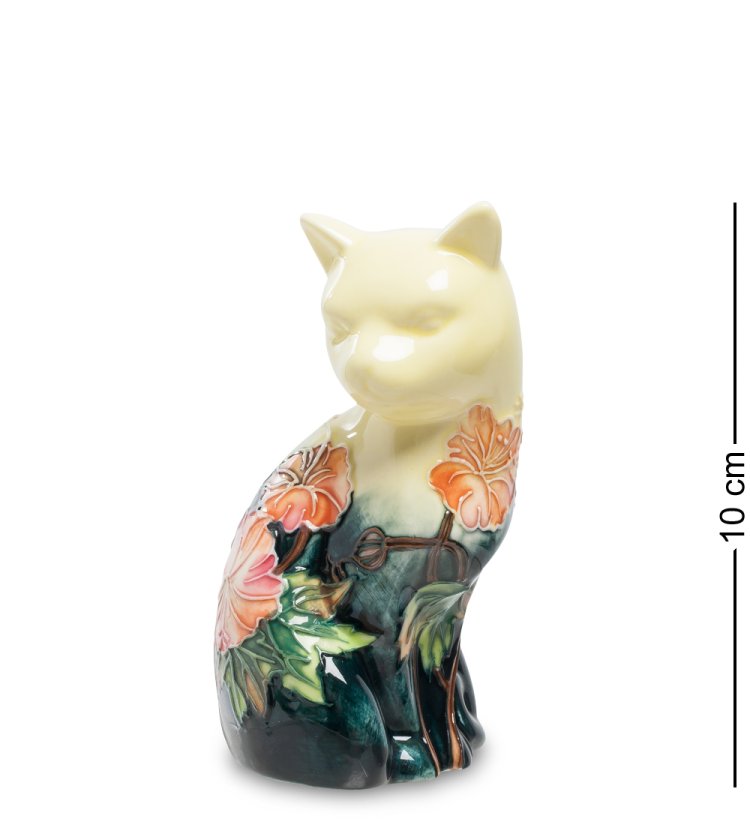 Статуэтка из фарфора Кошечка цветах Pavone JP-11/ 23
