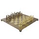 Шахматы Троянская война, коричневая доска, большие Manopoulos MP-S-19-C-54-BRO